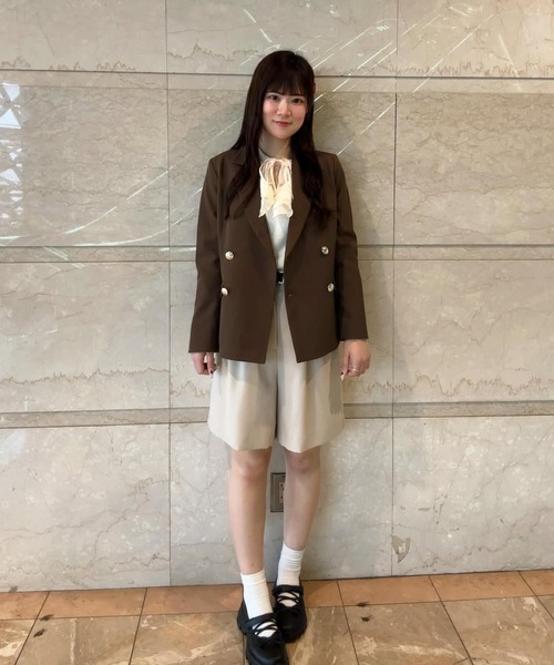 31 Sons de mode（トランテアン　ソン　ドゥ　モード）の「2025秋冬新作 テーラードジャケット（テーラードジャケット・レディース・ブラウン/ブラウン系/ベージュ・M/S）」の18枚目の写真