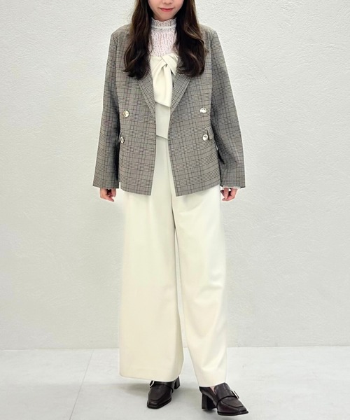 31 Sons de mode（トランテアン　ソン　ドゥ　モード）の「2025秋冬新作 テーラードジャケット（テーラードジャケット・レディース・ブラウン/ブラウン系/ベージュ・M/S）」の19枚目の写真