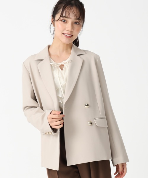 31 Sons de mode（トランテアン　ソン　ドゥ　モード）の「テーラードジャケット（テーラードジャケット・レディース・ブラウン/ブラウン系/ベージュ・M/S）」の22枚目の写真