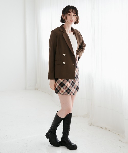 31 Sons de mode（トランテアン　ソン　ドゥ　モード）の「2025秋冬新作 テーラードジャケット（テーラードジャケット・レディース・ブラウン/ブラウン系/ベージュ・M/S）」の5枚目の写真