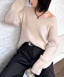 PAGEBOY | WEB限定アイテム/クラウドシャギーVニット(ニット/セーター)