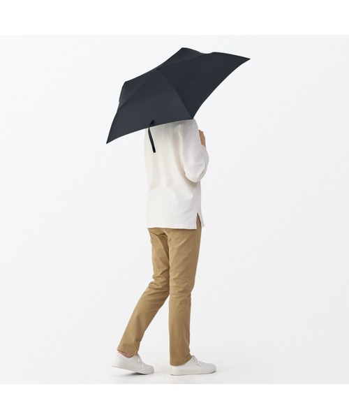 無印良品（ムジルシリョウヒン）の「晴雨兼用　軽量　折りたたみ傘（折りたたみ傘・レディース・ブルー系/ブラック・50cm）」の19枚目の写真