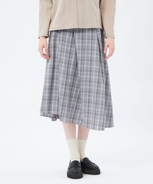 ランダムタックフレアチェックスカート