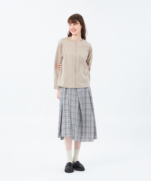 MACKINTOSH PHILOSOPHY(マッキントッシュ フィロソフィー)の「ランダムタックフレアチェックスカート(スカート・レディース・チャコールグレー/ベージュ・36/38)」の9枚目の写真