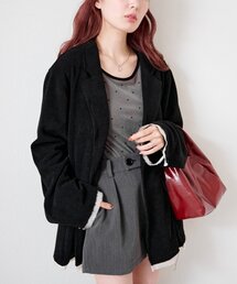 Kastane | 【セットアップ対応】コーデュロイオーバージャケット(テーラードジャケット)