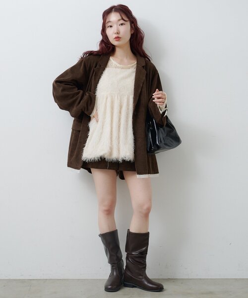 Kastane コーデュロイオーバージャケット Kastane（カスタネ）の「【セットアップ対応】コーデュロイ