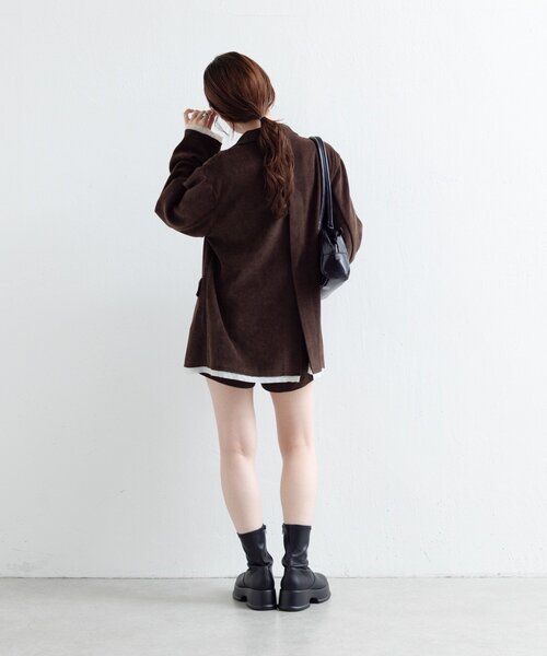 Kastane コーデュロイオーバージャケット Kastane（カスタネ）の「【セットアップ対応】コーデュロイ