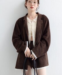 Kastane(カスタネ)の【セットアップ対応】コーデュロイオーバージャケット(テーラードジャケット)