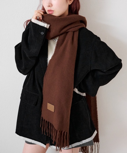 Kastane（カスタネ）の「【セットアップ対応】コーデュロイオーバージャケット（テーラードジャケット・レディース・ブラック/ブラウン・FREE）」の3枚目の写真