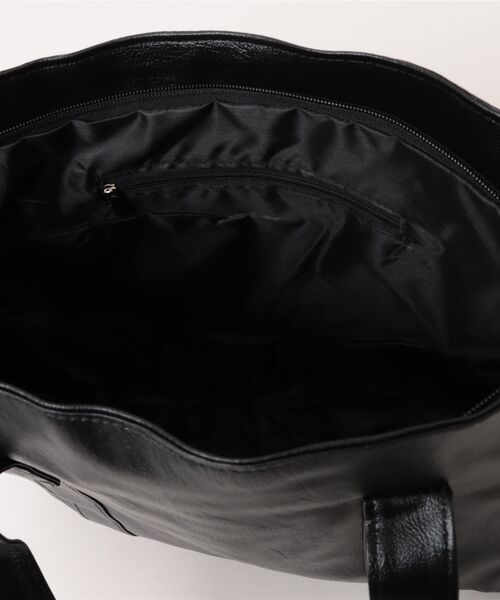 Sakka（サッカ）の「【ファスナー仕様】 PUレザートートバッグ（トートバッグ・レディース・ブラック/ブラウン/グリーン/グレー・FREE）」の5枚目の写真