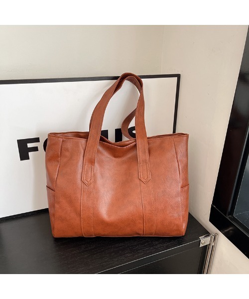 Sakka（サッカ）の「【ファスナー仕様】 PUレザートートバッグ（トートバッグ・レディース・ブラック/ブラウン/グリーン/グレー・FREE）」の12枚目の写真