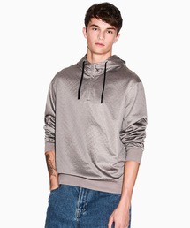 ARMANI EXCHANGE | 【A|X アルマーニ エクスチェンジ】オールオーバージャカードロゴ ハーフジップ フーデッドスウェットシャツ(スウェット)
