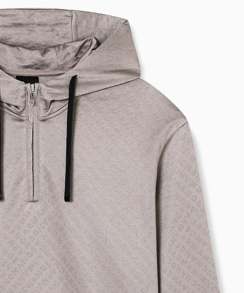 ARMANI EXCHANGE(アルマーニエクスチェンジ)の「【A|X アルマーニ エクスチェンジ】オールオーバージャカードロゴ ハーフジップ フーデッドスウェットシャツ(スウェット・メンズ・ブラック/グレイッシュベージュ・LARGE/X-LARGE/X-SMALL/SMALL/MEDIUM)」の12枚目の写真