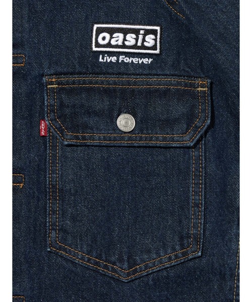 oasis Live Forever デニムジャケット L oasis Live Forever デニムジャケット oasis(オアシス) ジップ
