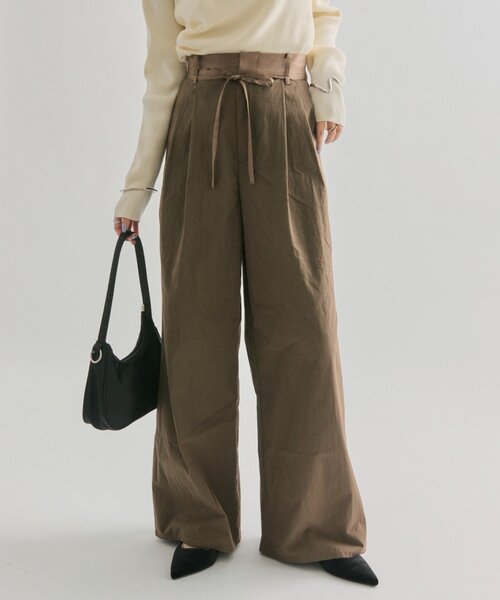 セール】サテンベルトパンツ（その他パンツ）｜mystic（ミスティック
