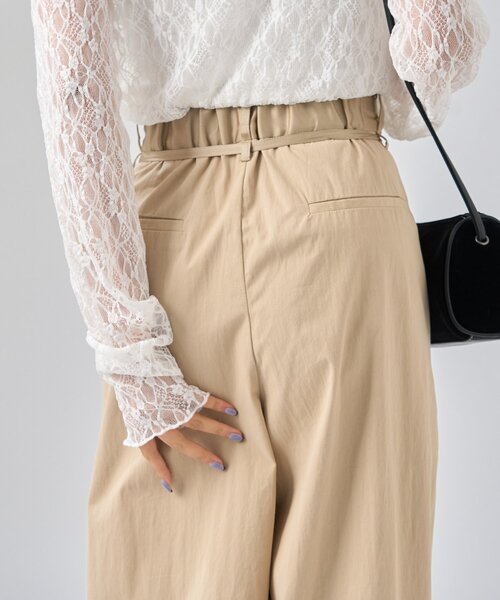 セール】サテンベルトパンツ（その他パンツ）｜mystic（ミスティック