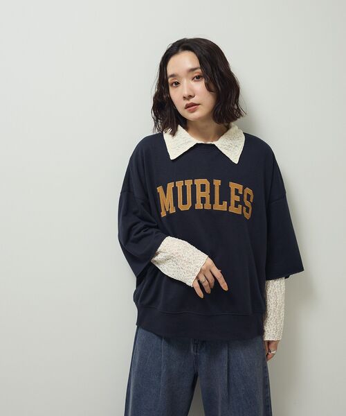 Green Parks(グリーンパークス)の「カットレースシャツプルオーバー(シャツ/ブラウス・レディース・アイボリー/ブラック/ブラウン・FREE)」の13枚目の写真