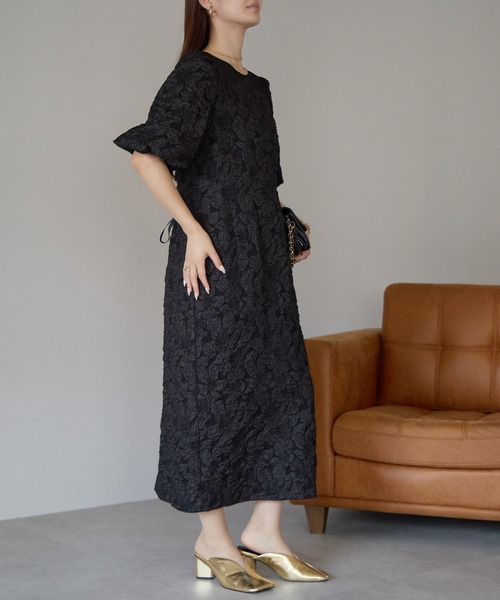 PREFERIR(プレフェリール)の「結婚式 パーティー ボタニカル Aラインドレス (S,M,L,XL)(ドレス・レディース・ネイビー/ブラック・SMALL/MEDIUM/LARGE/X-LARGE)」の22枚目の写真