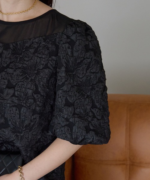 PREFERIR(プレフェリール)の「結婚式 パーティー ボタニカル Aラインドレス (S,M,L,XL)(ドレス・レディース・ネイビー/ブラック・SMALL/MEDIUM/LARGE/X-LARGE)」の8枚目の写真