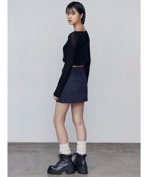 EMODA（エモダ）の「レースアップタンクソールブーツ（ブーツ・レディース・ブラック/ブラウン・SMALL/MEDIUM/LARGE）」の13枚目の写真