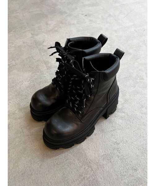 セール】レースアップタンクソールブーツ（ブーツ）｜EMODA（エモダ
