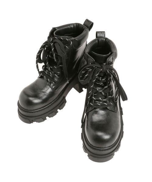 セール】レースアップタンクソールブーツ（ブーツ）｜EMODA（エモダ