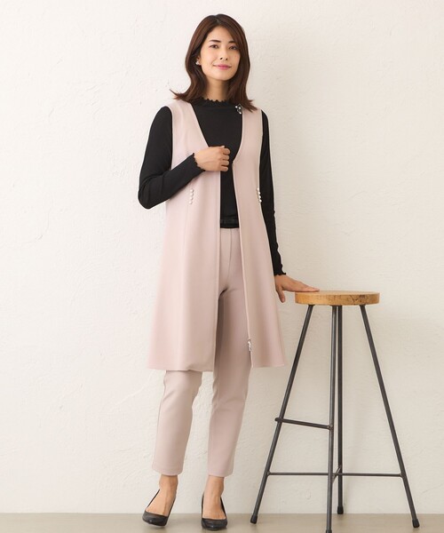 TO BE CHIC(トゥー ビー シック)の「シアーラメ カットソー(Tシャツ/カットソー・レディース・ブラック/オフホワイト/ベージュ系その他4・40/42)」の5枚目の写真