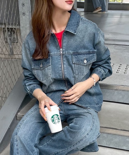 セール】デニムオーバーサイズGジャン（デニムジャケット）｜ABYS