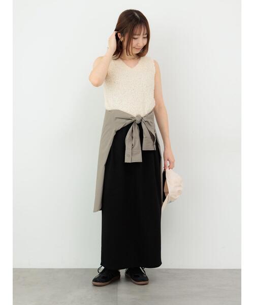 Te chichi TERRASSE（テチチテラス）の「リボンヤーンニットベスト（ニット/セーター・レディース・ブラック/グレー/オフホワイト/ピンク・F）」の6枚目の写真