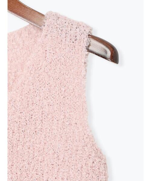 Te chichi TERRASSE（テチチテラス）の「リボンヤーンニットベスト（ニット/セーター・レディース・ブラック/グレー/オフホワイト/ピンク・F）」の15枚目の写真