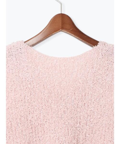 Te chichi TERRASSE（テチチテラス）の「リボンヤーンニットベスト（ニット/セーター・レディース・ブラック/グレー/オフホワイト/ピンク・F）」の17枚目の写真