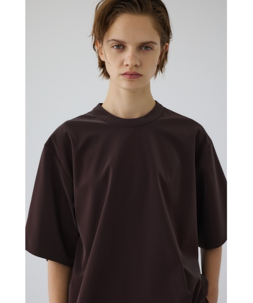RIM.ARK(リムアーク)の「Shimmer asymmetry tops シマーアシンメトリートップス(Tシャツ/カットソー・レディース・ブラック/マジェンタ/ライトベージュ・36/38)」の5枚目の写真