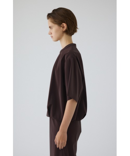 RIM.ARK(リムアーク)の「Shimmer asymmetry tops シマーアシンメトリートップス(Tシャツ/カットソー・レディース・ブラック/マジェンタ/ライトベージュ・36/38)」の8枚目の写真