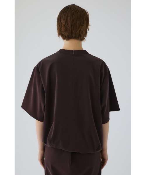 RIM.ARK(リムアーク)の「Shimmer asymmetry tops シマーアシンメトリートップス(Tシャツ/カットソー・レディース・ブラック/マジェンタ/ライトベージュ・36/38)」の9枚目の写真