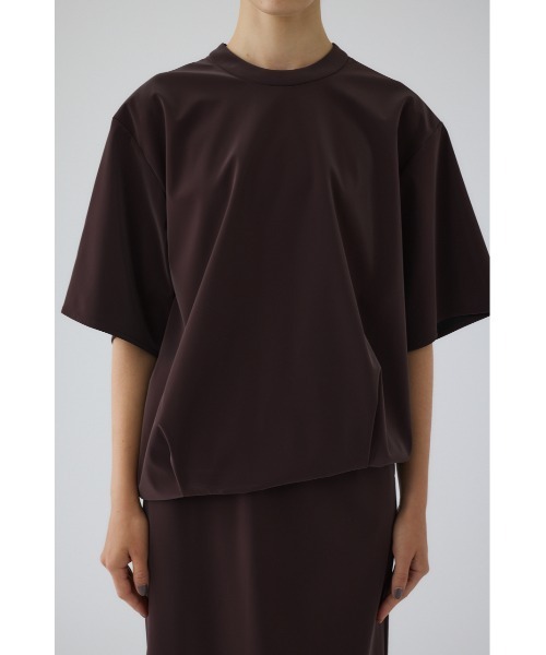 RIM.ARK(リムアーク)の「Shimmer asymmetry tops シマーアシンメトリートップス(Tシャツ/カットソー・レディース・ブラック/マジェンタ/ライトベージュ・36/38)」の10枚目の写真