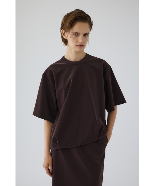 Shimmer asymmetry tops シマーアシンメトリートップス（Tシャツ