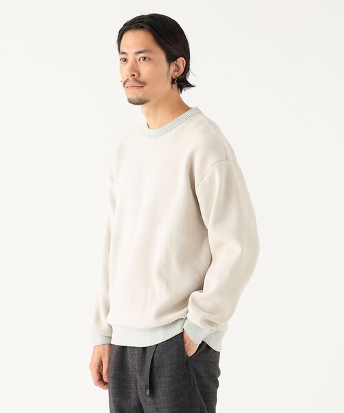 B:MING by BEAMS（ビーミングバイビームス）の「9ゲージ モール ダブルフェイス ニット（ユニセックス）（ニット/セーター・メンズ・アイボリー/ブラック/オレンジ・X-LARGE/LARGE/MEDIUM/SMALL）」の17枚目の写真