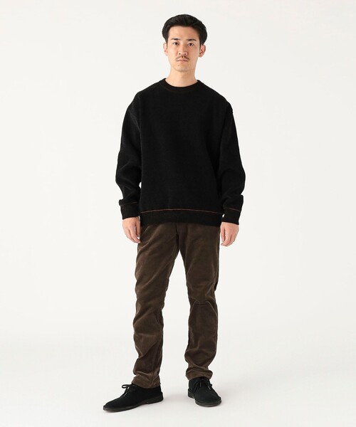 B:MING by BEAMS（ビーミングバイビームス）の「9ゲージ モール ダブルフェイス ニット（ユニセックス）（ニット/セーター・メンズ・アイボリー/ブラック/オレンジ・X-LARGE/LARGE/MEDIUM/SMALL）」の18枚目の写真