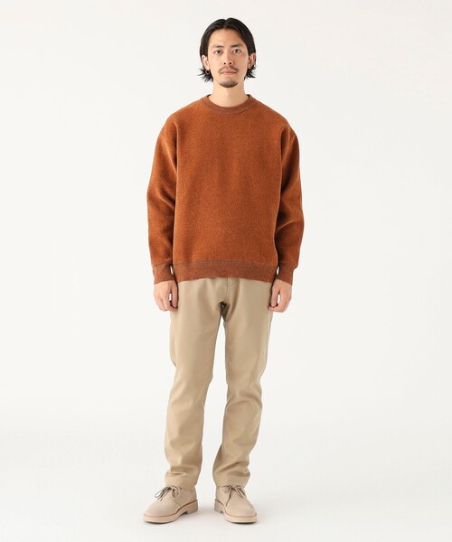 B:MING by BEAMS（ビーミングバイビームス）の「9ゲージ モール ダブルフェイス ニット（ユニセックス）（ニット/セーター・メンズ・アイボリー/ブラック/オレンジ・X-LARGE/LARGE/MEDIUM/SMALL）」の20枚目の写真