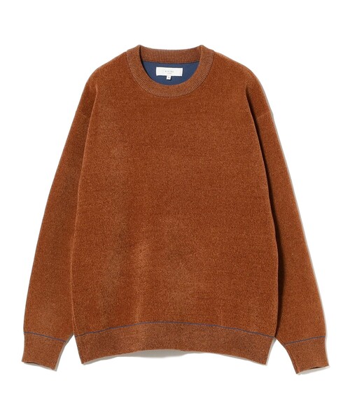 B:MING by BEAMS（ビーミングバイビームス）の「9ゲージ モール ダブルフェイス ニット（ユニセックス）（ニット/セーター・メンズ・アイボリー/ブラック/オレンジ・X-LARGE/LARGE/MEDIUM/SMALL）」の10枚目の写真