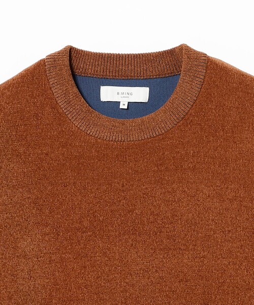 B:MING by BEAMS（ビーミングバイビームス）の「9ゲージ モール ダブルフェイス ニット（ユニセックス）（ニット/セーター・メンズ・アイボリー/ブラック/オレンジ・X-LARGE/LARGE/MEDIUM/SMALL）」の11枚目の写真