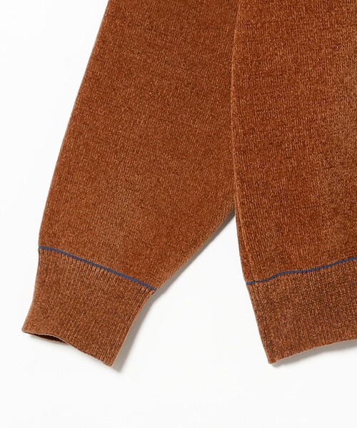 B:MING by BEAMS（ビーミングバイビームス）の「9ゲージ モール ダブルフェイス ニット（ユニセックス）（ニット/セーター・メンズ・アイボリー/ブラック/オレンジ・X-LARGE/LARGE/MEDIUM/SMALL）」の12枚目の写真