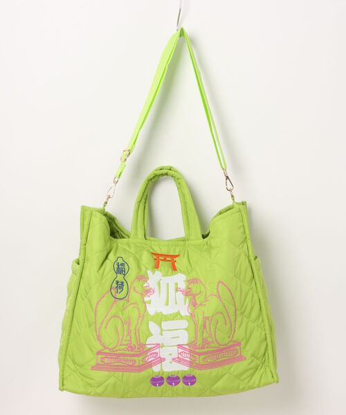 カヤ（カヤ）の「【カヤ】ジャポ刺しショルダーバッグ（ショルダーバッグ・レディース・ブラック/グリーン/パープル・FREE）」の2枚目の写真