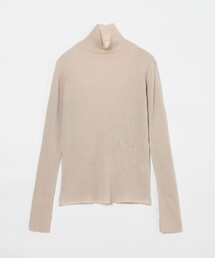 ＜conte＞シアー リブ タートルネックニット
