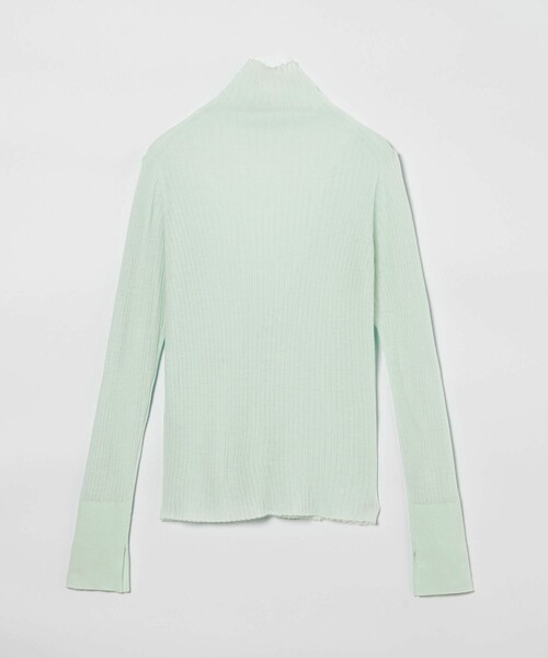 conte（コンテ）の「＜conte＞シアー リブ タートルネックニット（ニット/セーター・レディース・ベージュ/ネイビー/ライム/グレー系・FREE）」の15枚目の写真