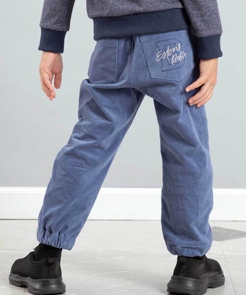 BeBe（ベベ）の「モールスキンジョガーパンツ（その他パンツ・キッズ・ブルー/ベージュ・120cm/150cm/130cm/140cm/110cm）」の2枚目の写真