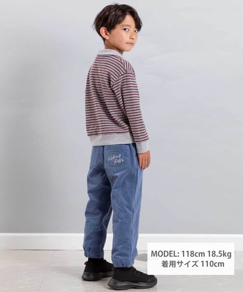 BeBe（ベベ）の「モールスキンジョガーパンツ（その他パンツ・キッズ・ブルー/ベージュ・120cm/150cm/130cm/140cm/110cm）」の6枚目の写真