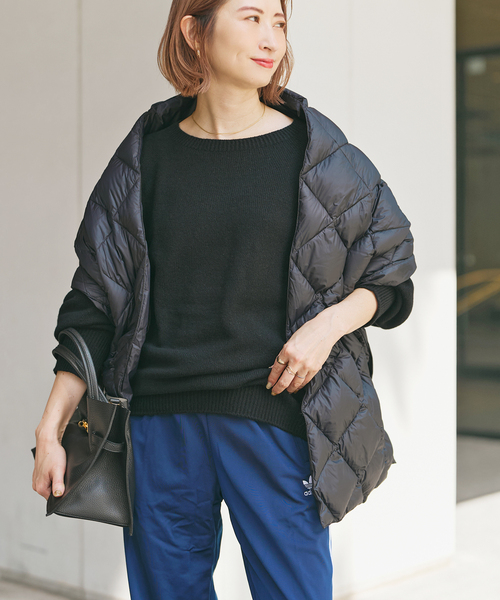 Spick & Span(スピックアンドスパン)の「《一部店舗+WEB限定》TAION / タイオン CITY REVERSIBLE DOWN STOLE(ストール/ショール・レディース・ブラック・FREE)」の2枚目の写真