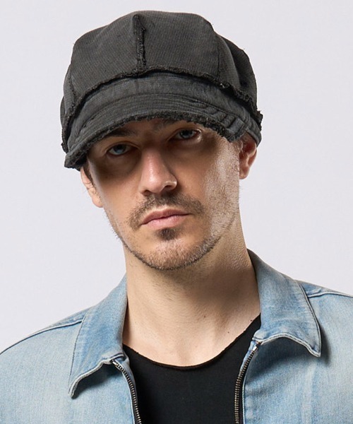 wjk（ダヴルジェイケイ）の「mko13197- jersey engineer cap ワークキャップ(8987 mj51h)（キャップ・メンズ・ブラック系その他/チャコール・FREE）」の5枚目の写真