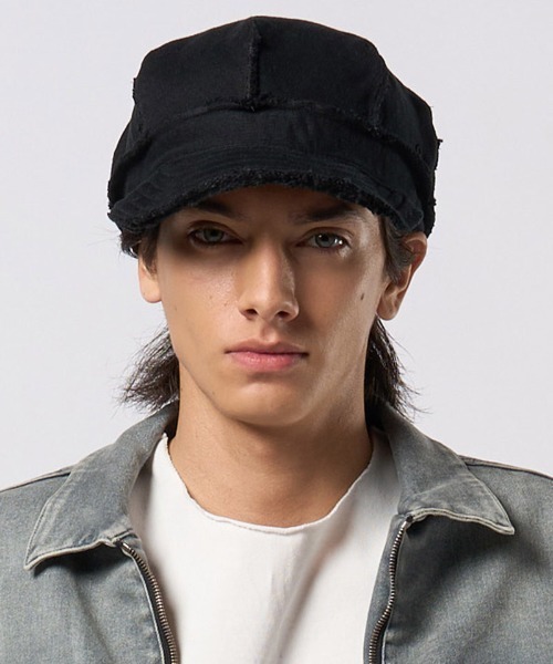 wjk（ダヴルジェイケイ）の「mko13197- jersey engineer cap ワークキャップ(8987 mj51h)（キャップ・メンズ・ブラック系その他/チャコール・FREE）」の10枚目の写真